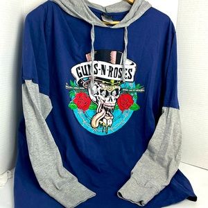 Guns n Roses longsleeve hooded tshirt xl